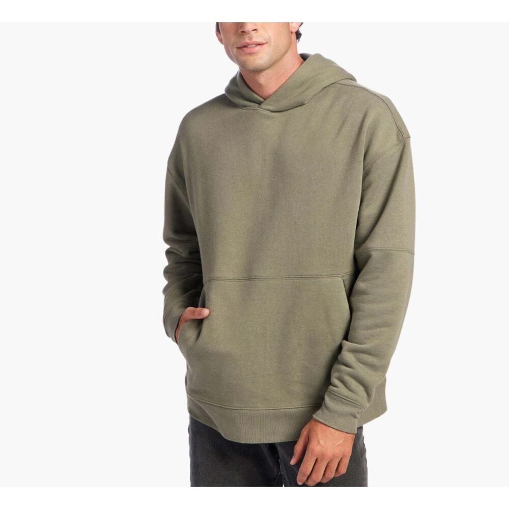 NWOT NUUDS Vintage Fleece Men's Hoodie Olive Green Large